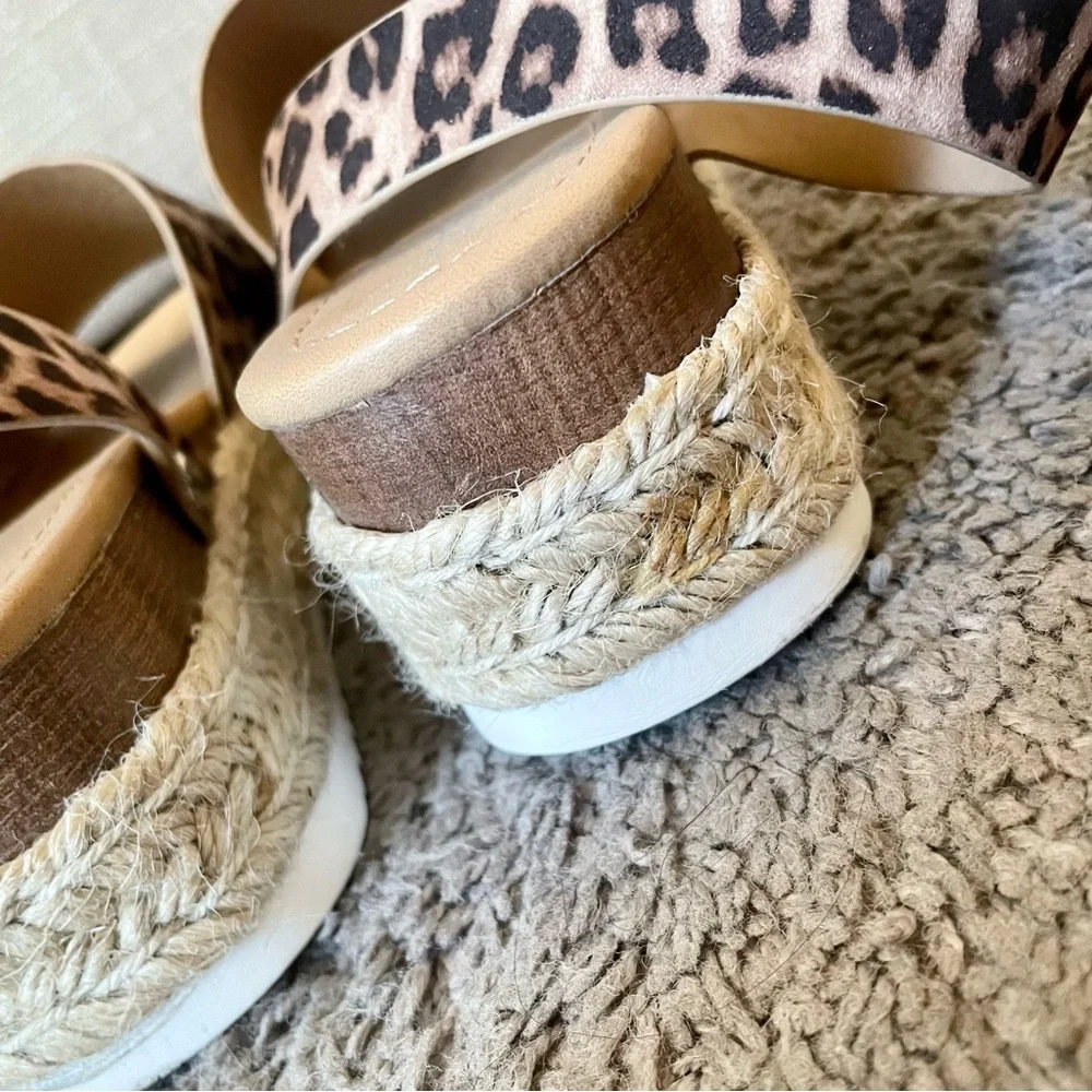 Soda Leopard Espadrille Platform Sandal